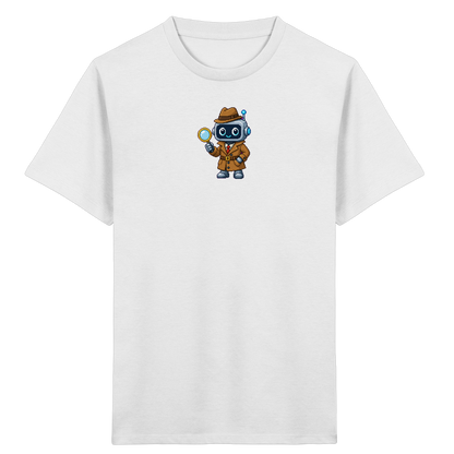 Pixel Detektiv Roboter T-Shirt für Kinder - Kinder T-Shirt