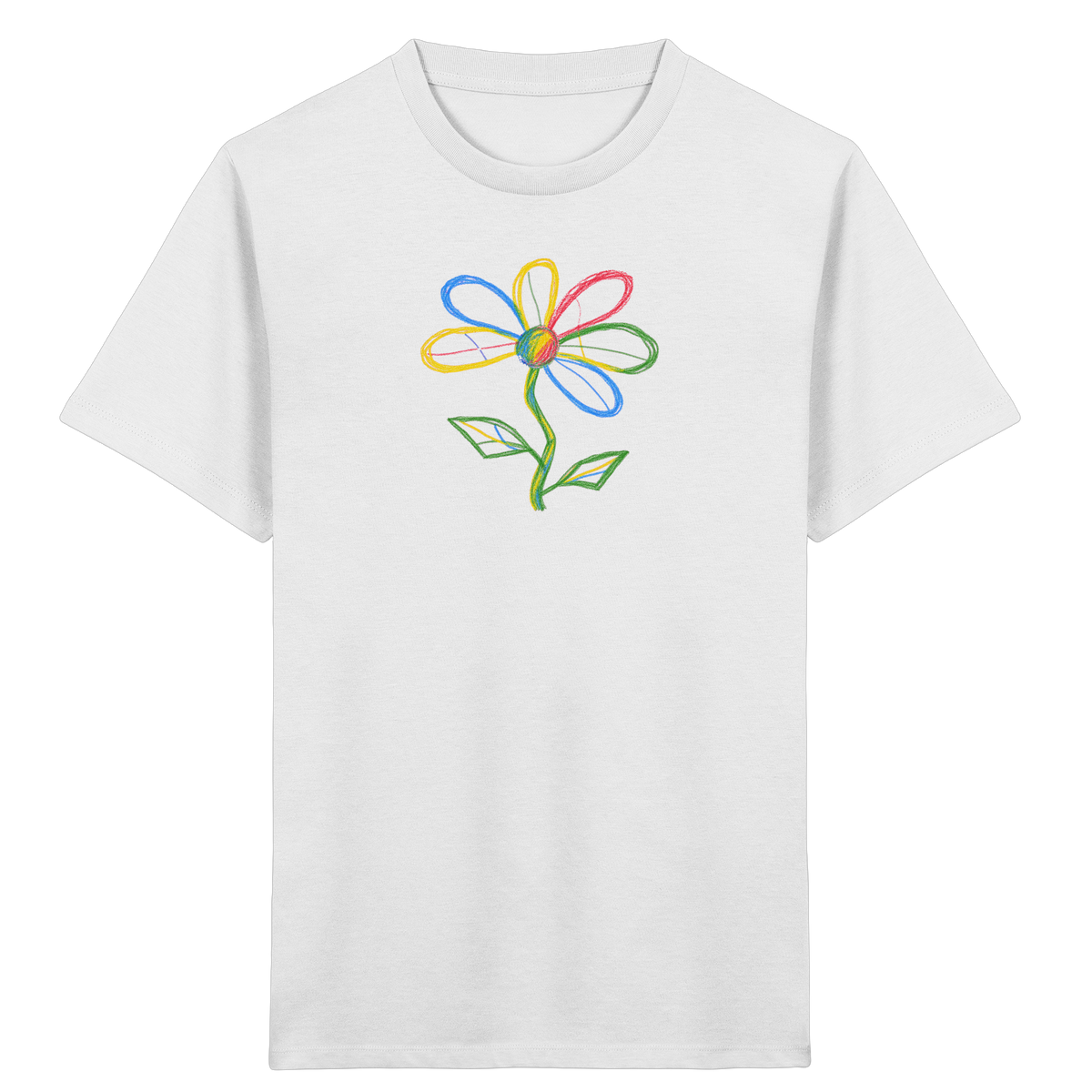 Bunte Punktblume Kinder T-Shirt - Kinder Bio T-Shirt