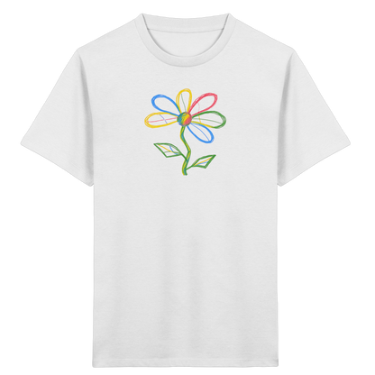 Bunte Punktblume Kinder T-Shirt - Kinder Bio T-Shirt