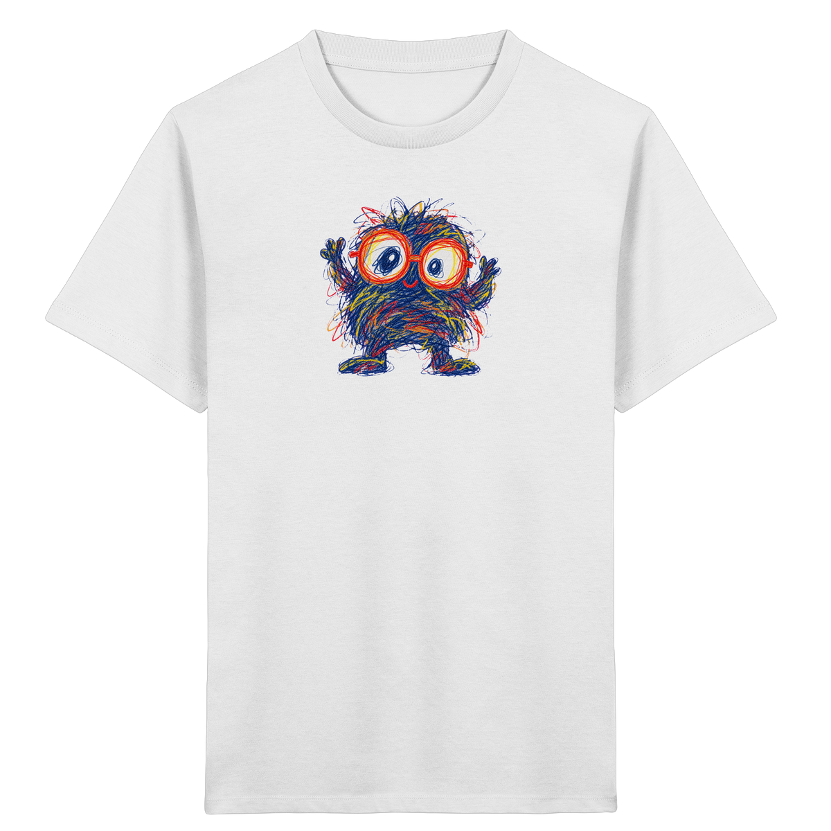 Brillenknäuel Kritzelmonster Shirt - Kinder Bio T-Shirt