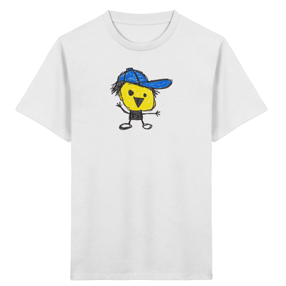 Kritzelkopf mit schiefer Mütze - Kinder Bio T-Shirt