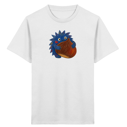 Kastanienknirps umarmt Kastanie - Kinder Bio T-Shirt