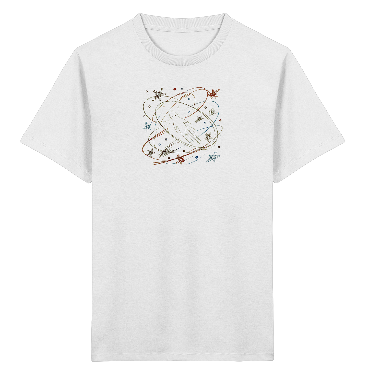 Verspieltes Kinder T-Shirt galaktischer Weltraum - Kinder Bio T-Shirt
