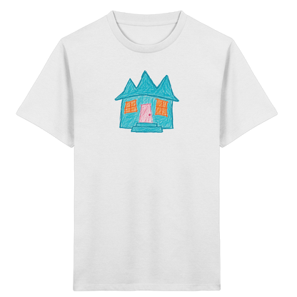Türkises Zickzackhaus Kinder Shirt - Kinder Bio T-Shirt