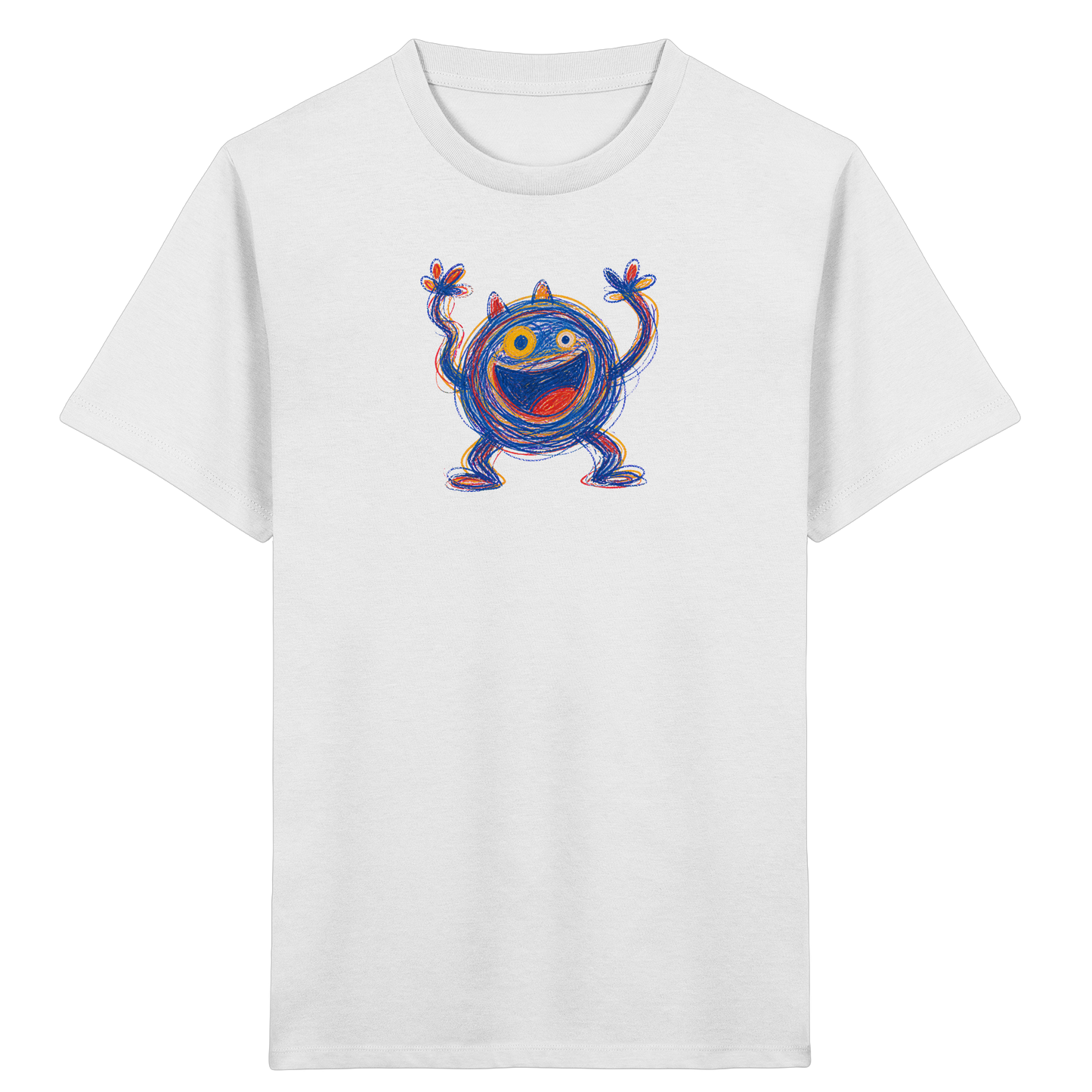 Fröhliches Wirbelmonster Shirt - Kinder Bio T-Shirt