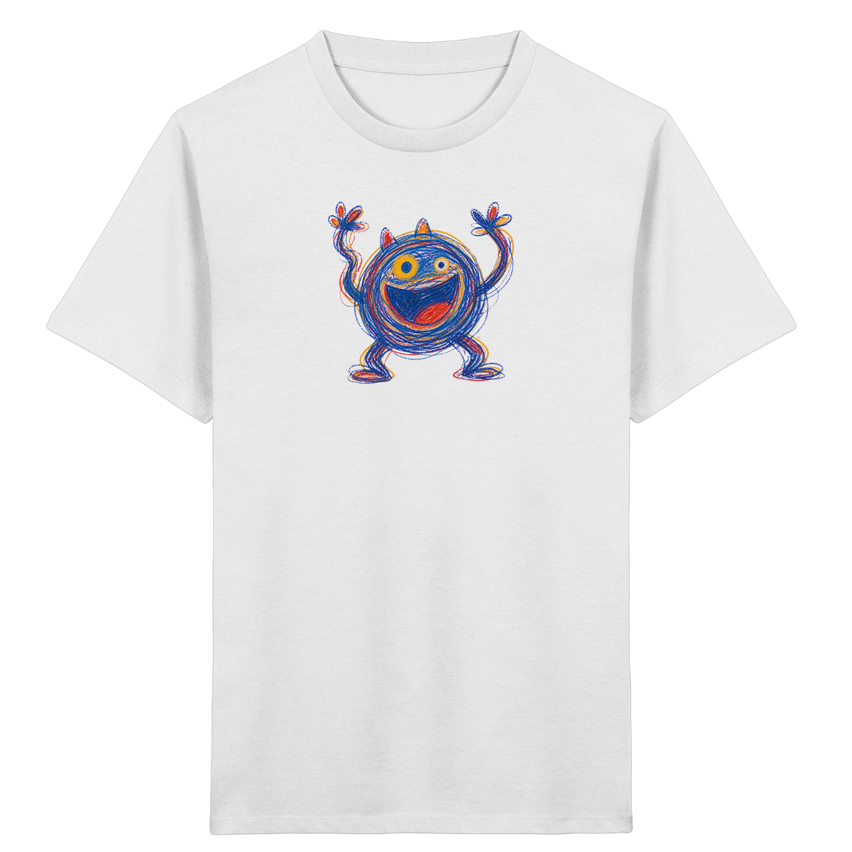 Fröhliches Wirbelmonster Shirt - Kinder Bio T-Shirt