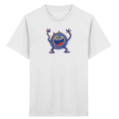 Fröhliches Wirbelmonster Shirt - Kinder Bio T-Shirt