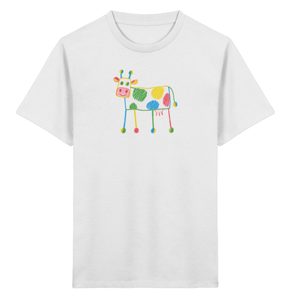 Bunte Farbpunkt Kuh - Kinder Bio T-Shirt