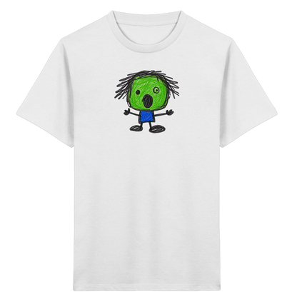 Kritzelkopf beim Staunen - Kinder Bio T-Shirt