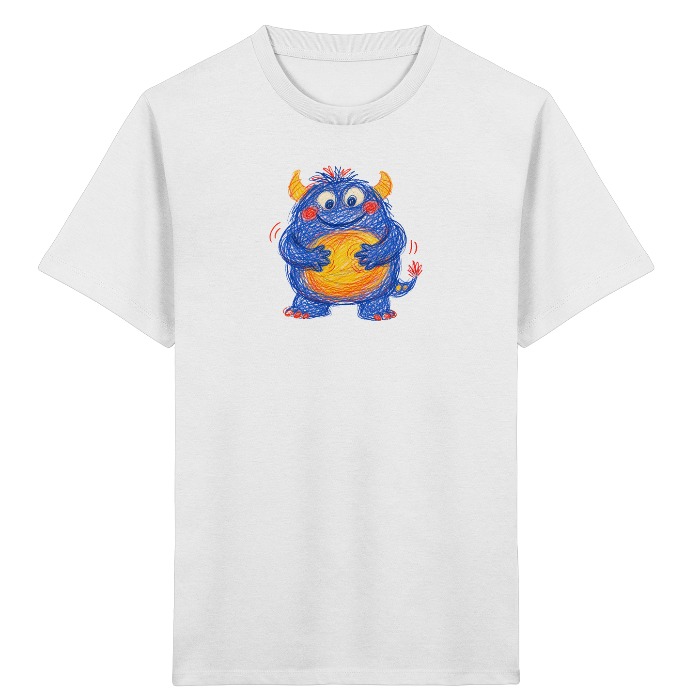 Bauchklopfer Monster Kinder Shirt - Kinder Bio T-Shirt