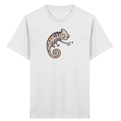 Verspieltes Chamäleon Kinder T-Shirt bunt - Kinder Bio T-Shirt