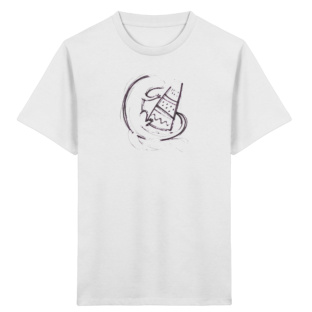 Otter mit grauer Schultüte - Kinder Bio T-Shirt