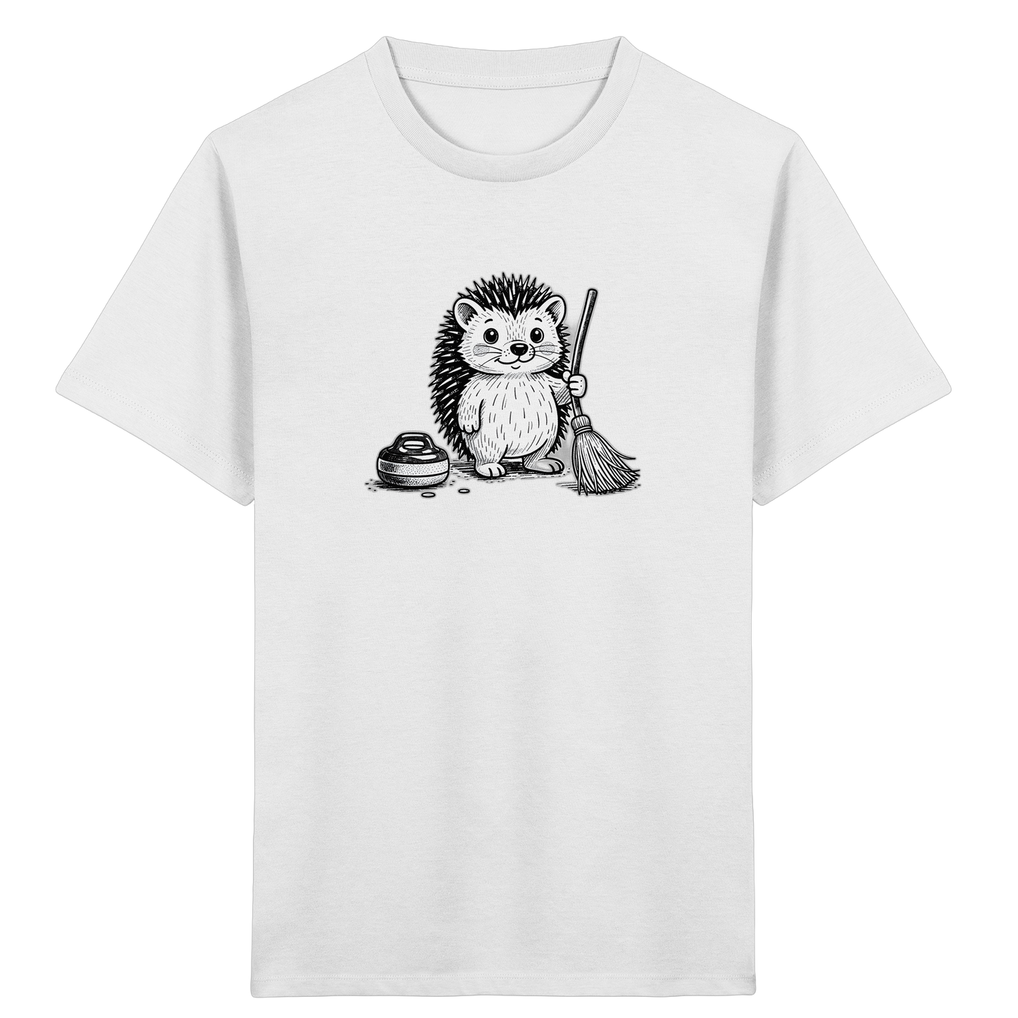 Igel beim Curling: Kinder T-Shirt - Kinder Bio T-Shirt