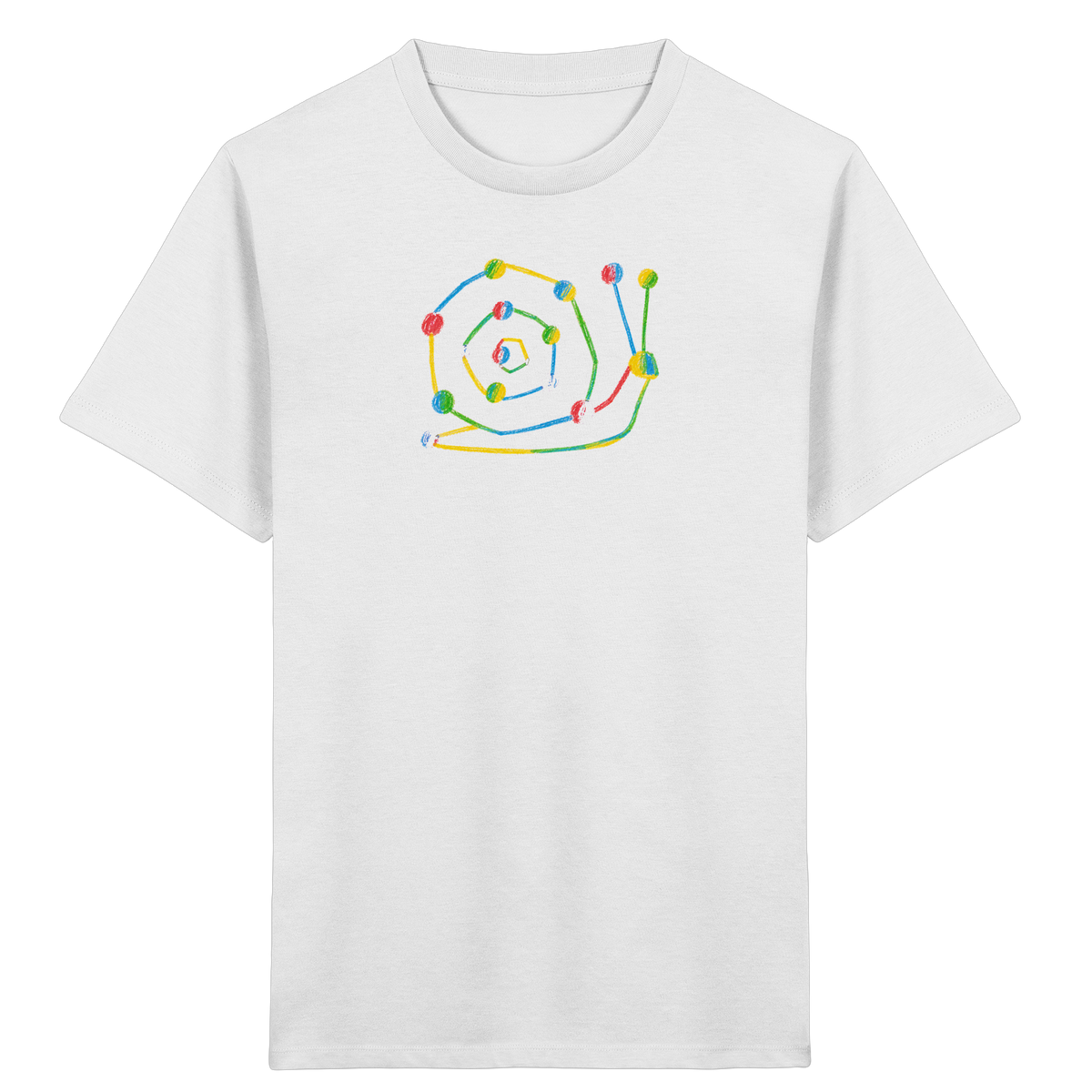 Farbpunkt Schnecke Kinder Shirt - Kinder Bio T-Shirt