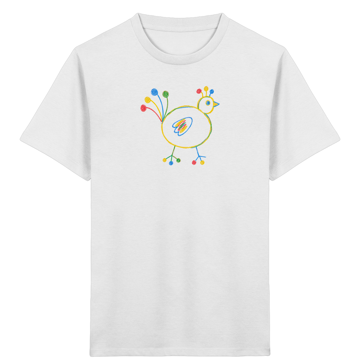 Farbpunkt-Huhn für Kinder - Kinder Bio T-Shirt