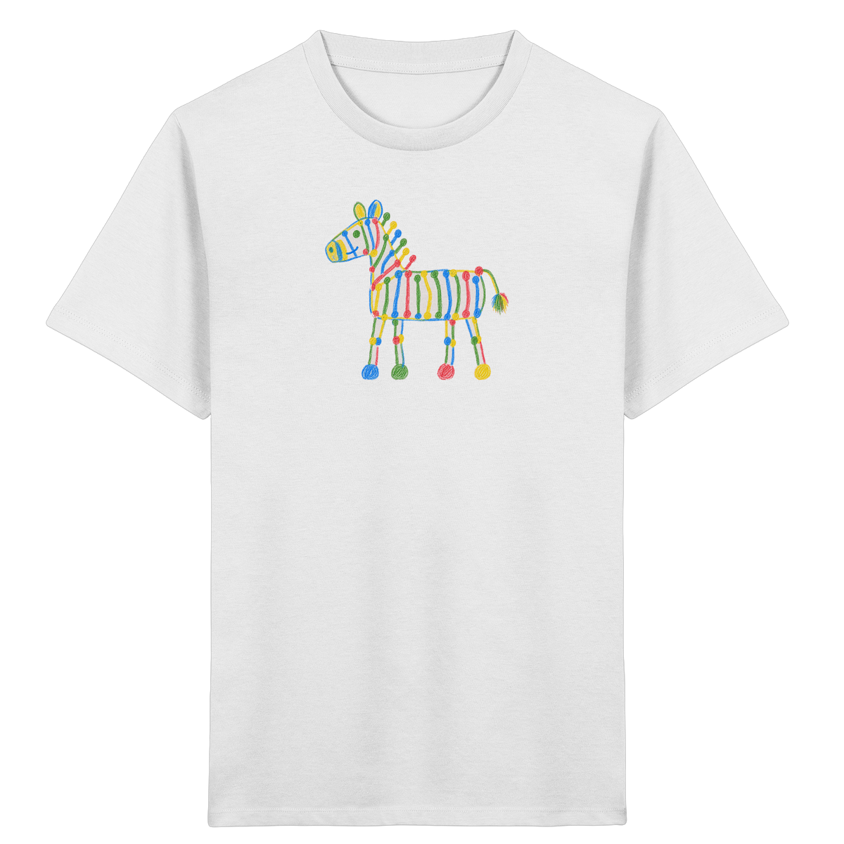 Farbpunkt Zebra für Kinder - Kinder Bio T-Shirt