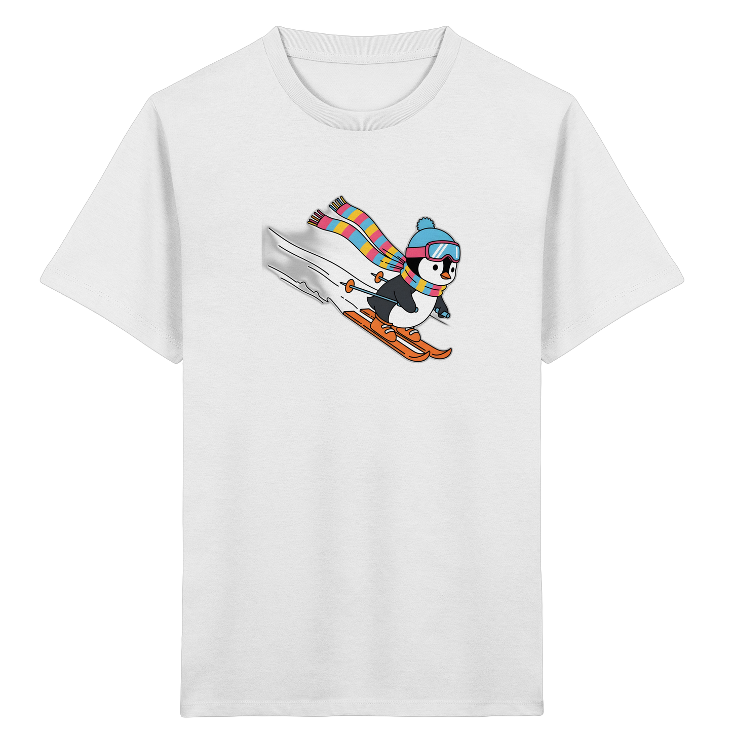 Fröhlicher Pinguin: Ski Abenteuer T-Shirt