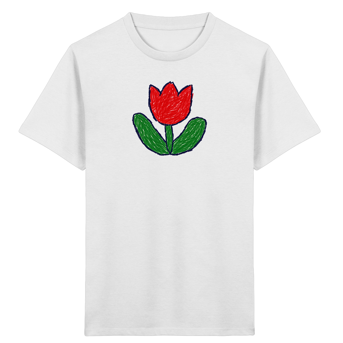 Kritzel Tulpe Kinder Shirt - Kinder Bio T-Shirt