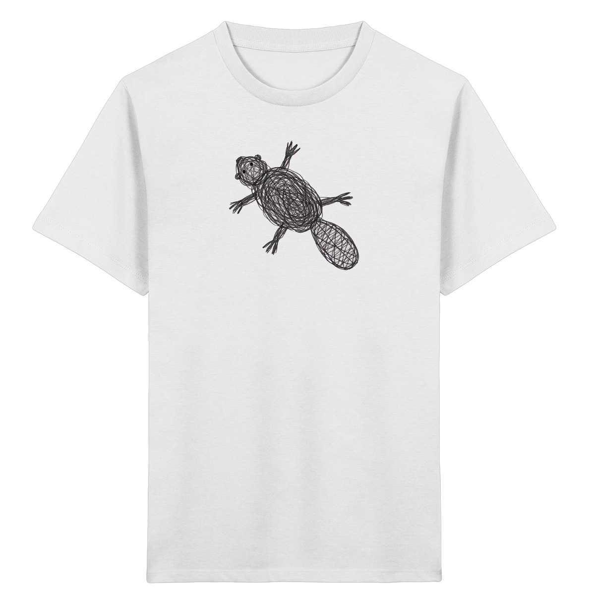 Biber von oben - Kinder Bio T-Shirt