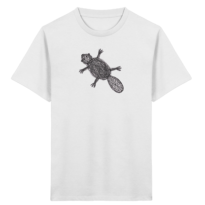 Biber von oben - Kinder Bio T-Shirt