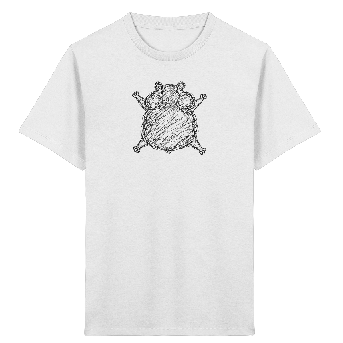 Hamster von oben gezeichnet - Kinder Bio T-Shirt