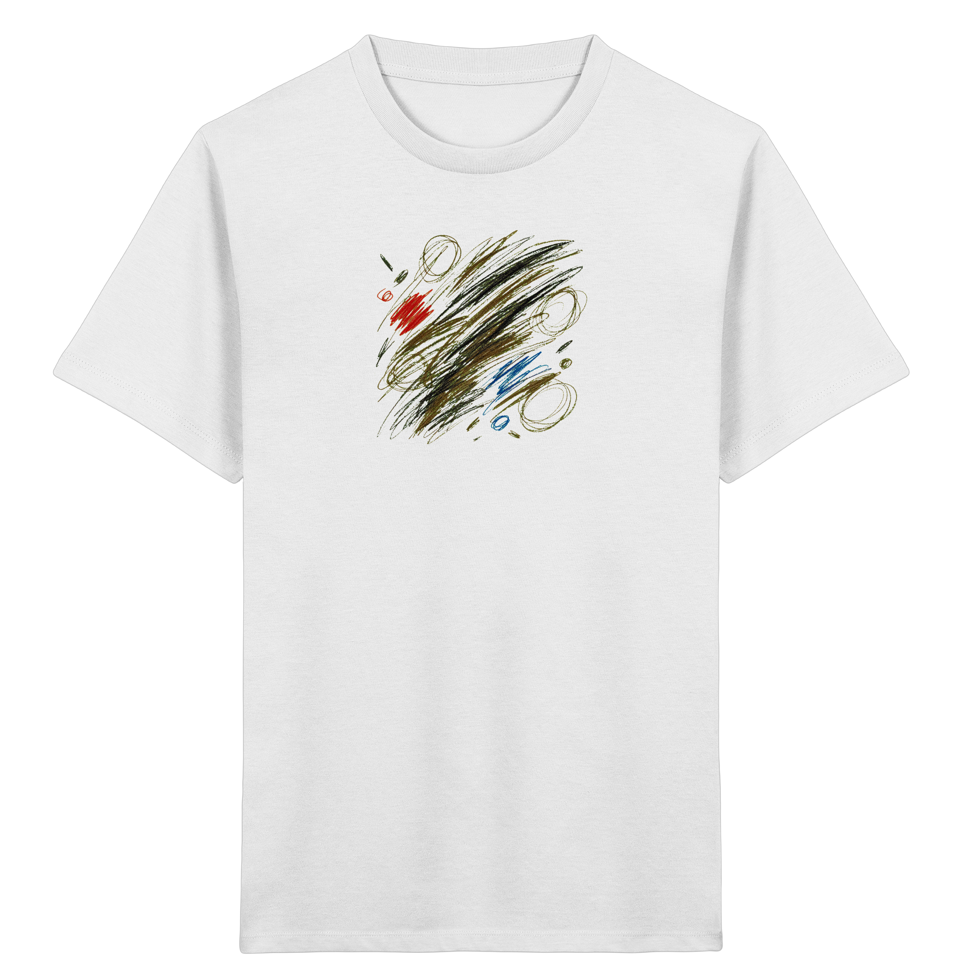 Kinder Bio T-Shirt mit Kritzelgrafik