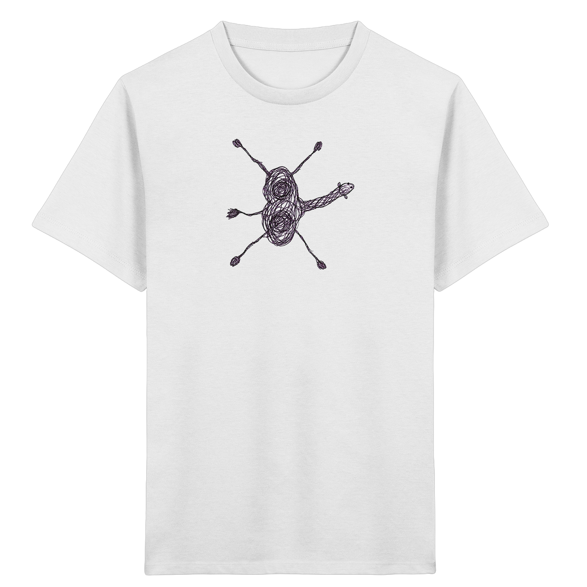 Kamel von oben gezeichnet - Kinder Bio T-Shirt