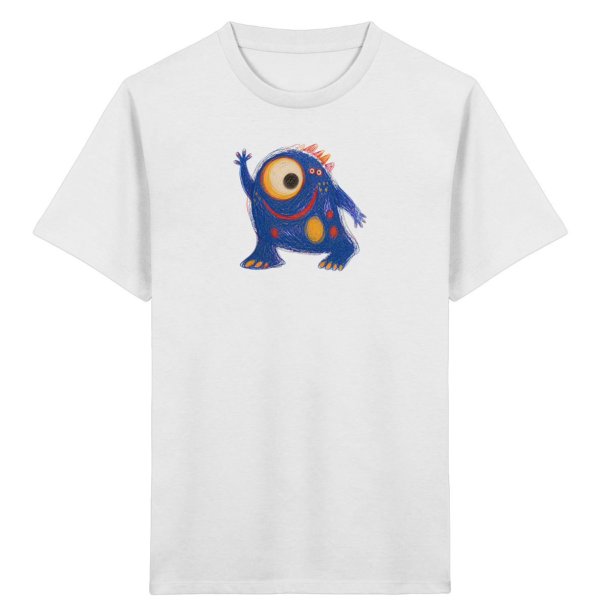 Kullerauge Kritzelmonster Kinder Shirt - Kinder Bio T-Shirt