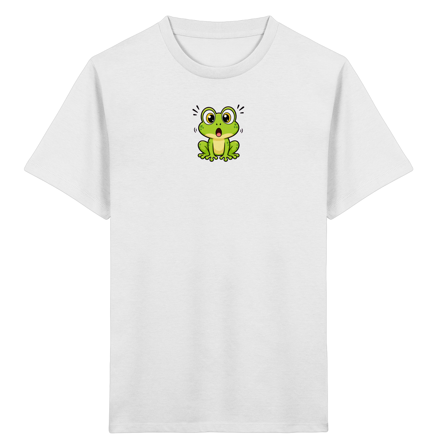Überraschter Frosch: Kinder T-Shirt Grün - Kinder Bio T-Shirt