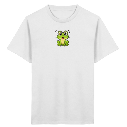 Überraschter Frosch: Kinder T-Shirt Grün - Kinder Bio T-Shirt