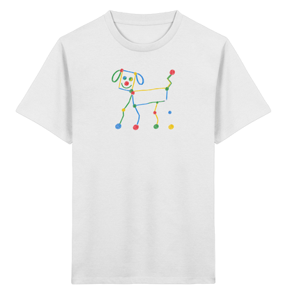 Bunter Farbpunkt Hund - Kinder Bio T-Shirt