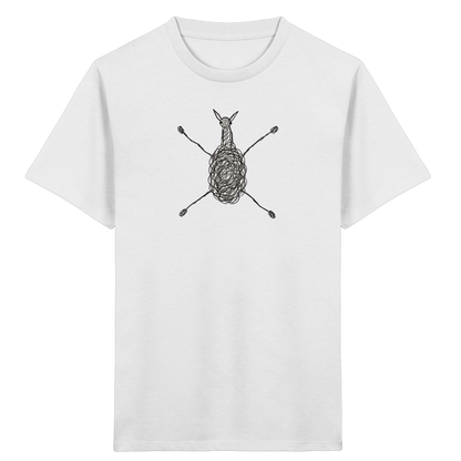 Alpaka von oben - Kinder Bio T-Shirt