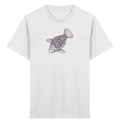 Seekuh von oben gezeichnet - Kinder Bio T-Shirt