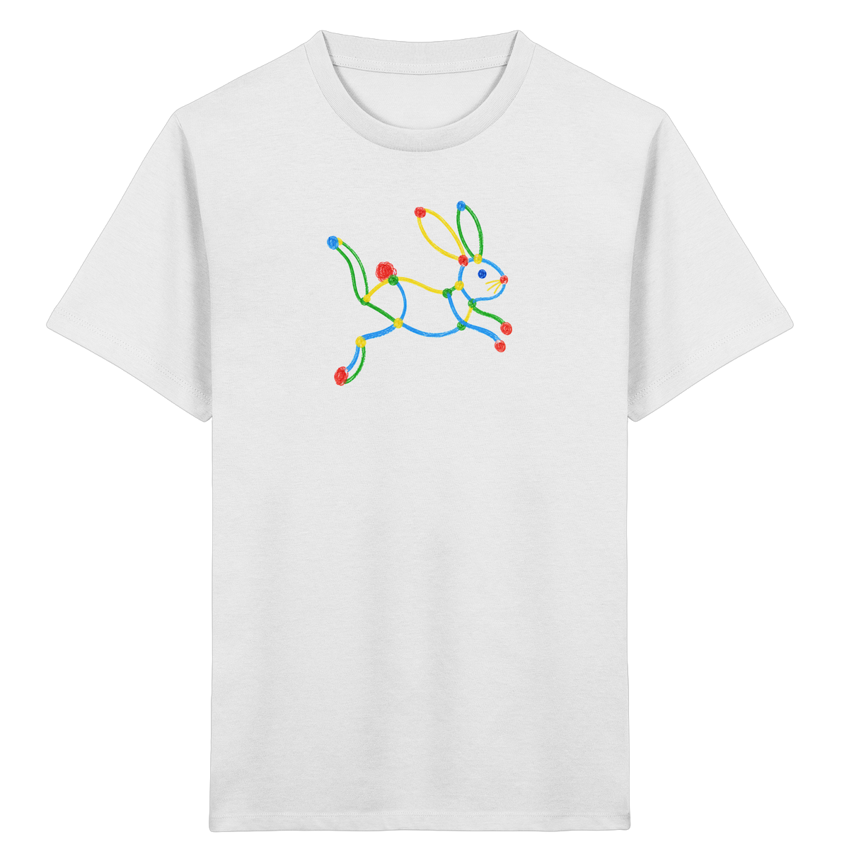 Farbpunkt Hase Kinder Shirt - Kinder Bio T-Shirt