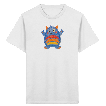 Regenbogenbauch Monster T-Shirt - Kinder Bio T-Shirt
