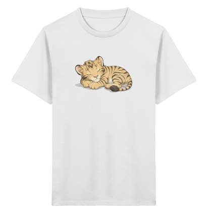 Schlafendes Tigerjunges Kinder T-Shirt - Kinder Bio T-Shirt