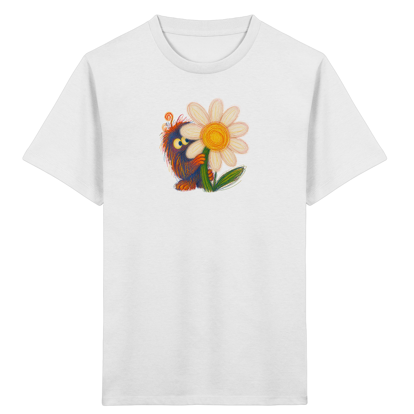 Gänseblümchen Monster Kinder T-Shirt - Kinder Bio T-Shirt