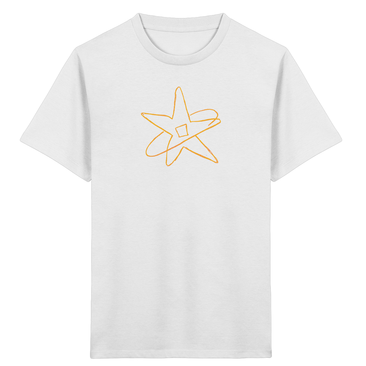 Goldgelber Wackelstern für Kinder - Kinder Bio T-Shirt