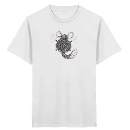Chinchilla von oben gezeichnet - Kinder Bio T-Shirt
