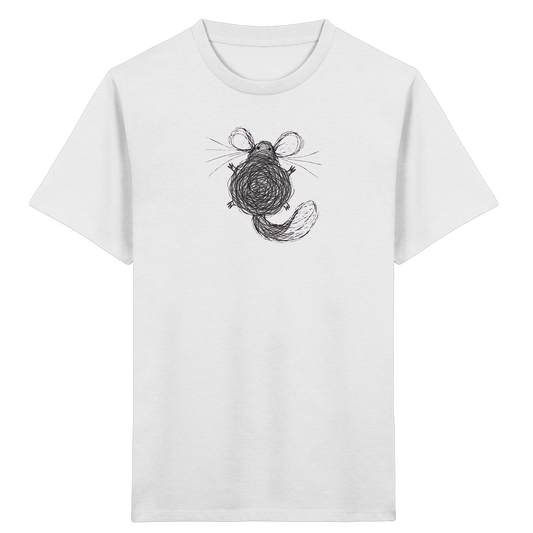 Chinchilla von oben gezeichnet - Kinder Bio T-Shirt