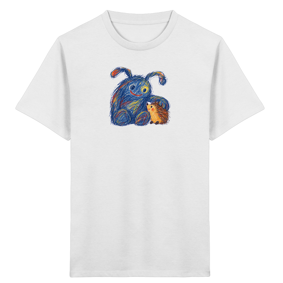 Igelkumpel Monster Freundschaft - Kinder Bio T-Shirt