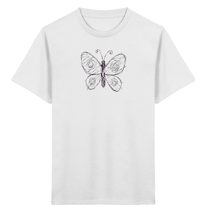 Schmetterling von oben - Kinder Bio T-Shirt