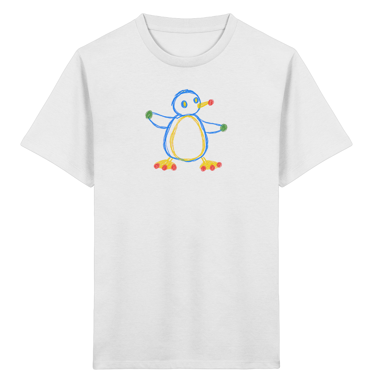 Farbpunkt Pinguin Kinder Shirt - Kinder Bio T-Shirt