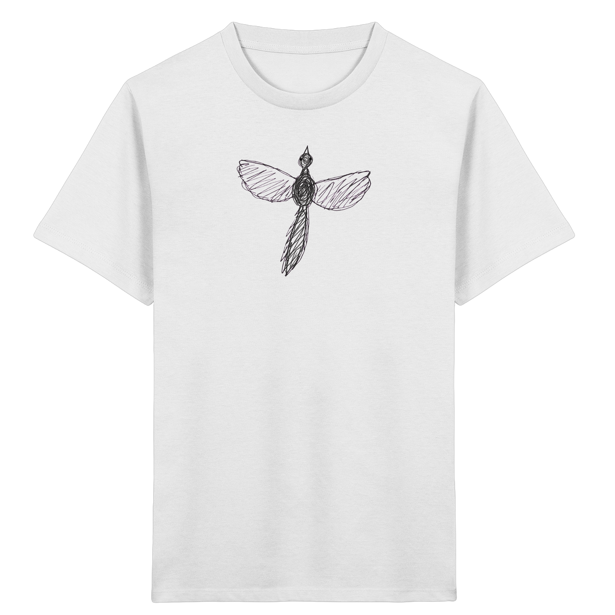 Fasan von oben gezeichnet - Kinder Bio T-Shirt