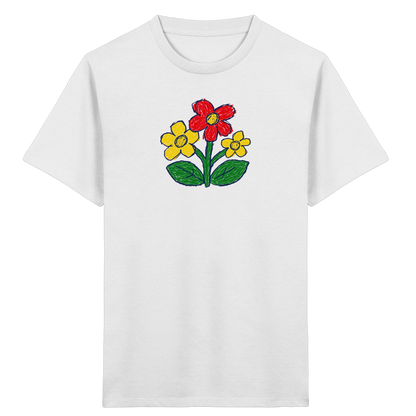 Kritzel-Dreiblüte Kinder T-Shirt - Kinder Bio T-Shirt
