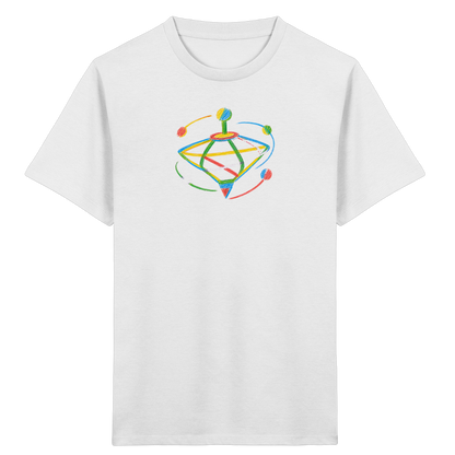 Bunter Farbpunkt Kreisel - Kinder Bio T-Shirt