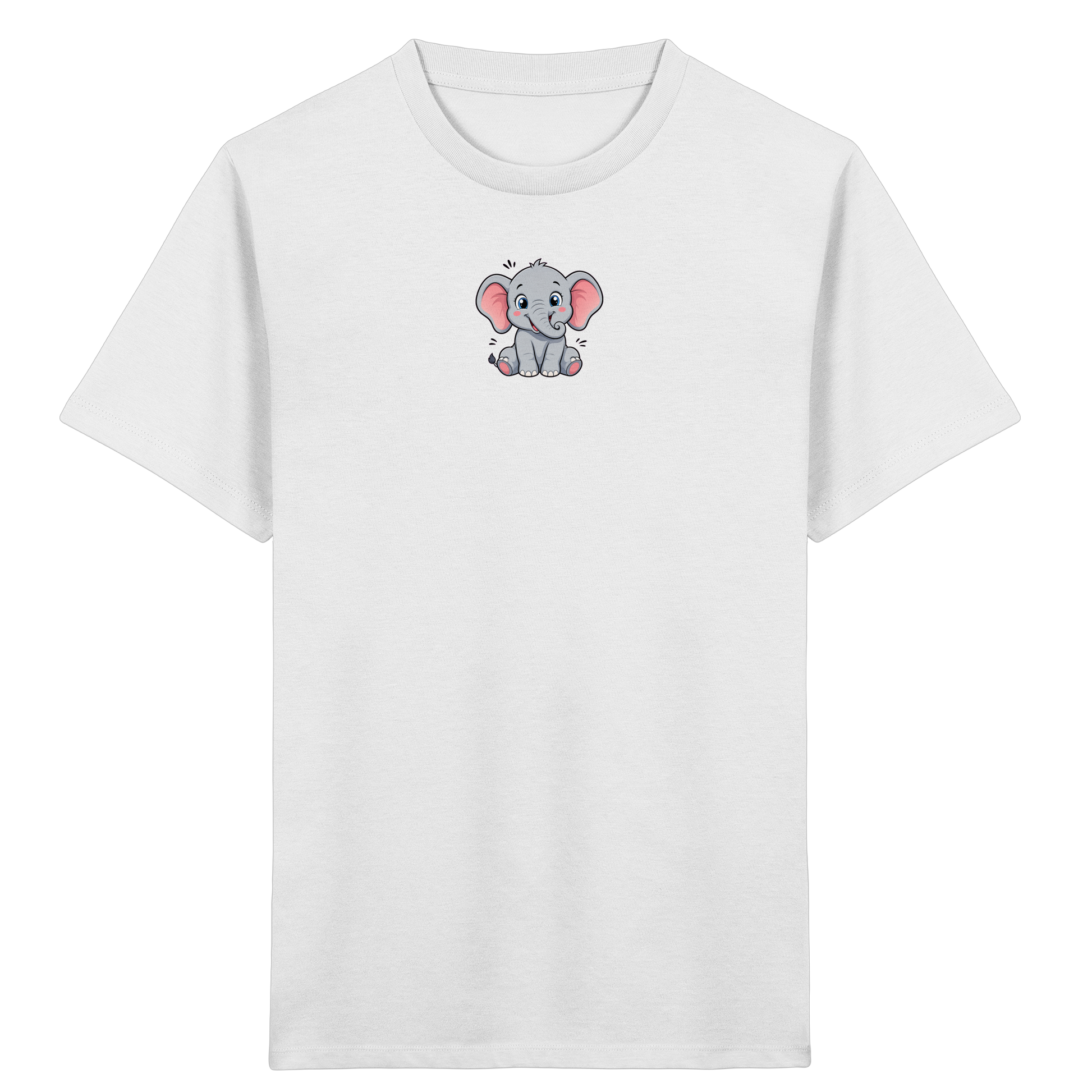 Niedlicher Elefant: Fröhliches Kinder-T-Shirt - Kinder Bio T-Shirt