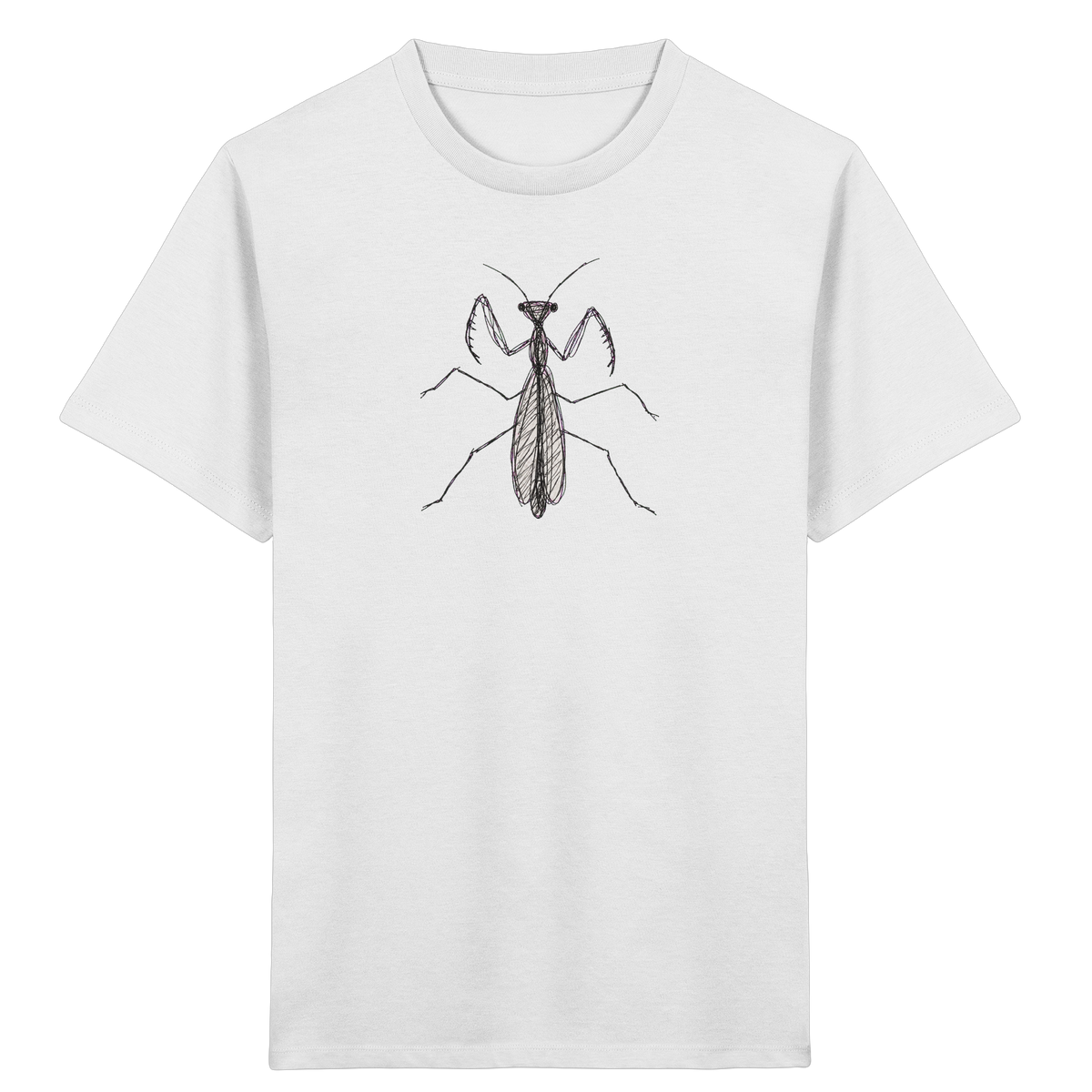 Gottesanbeterin von oben - Kinder Bio T-Shirt