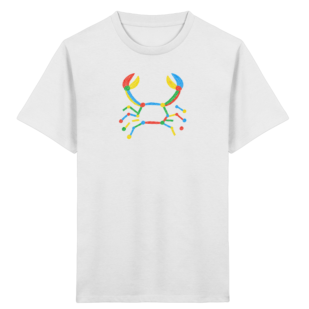 Bunte Farbpunkt Krabbe - Kinder Bio T-Shirt