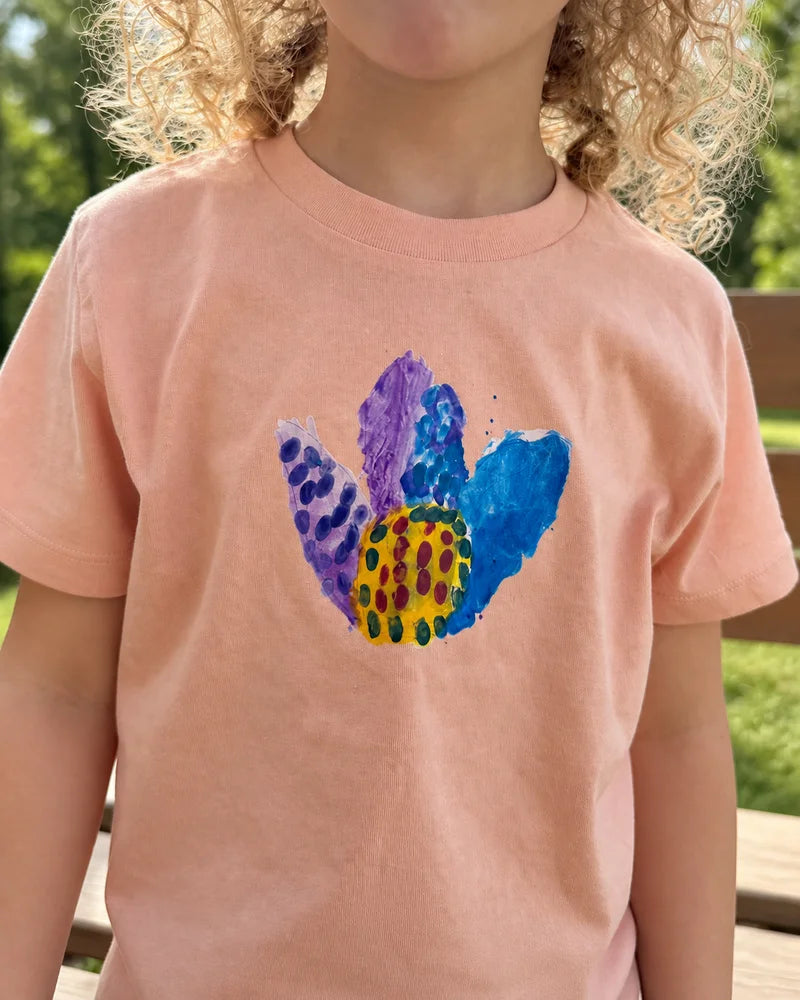 Dasselbe Motiv auf dem Shirt
